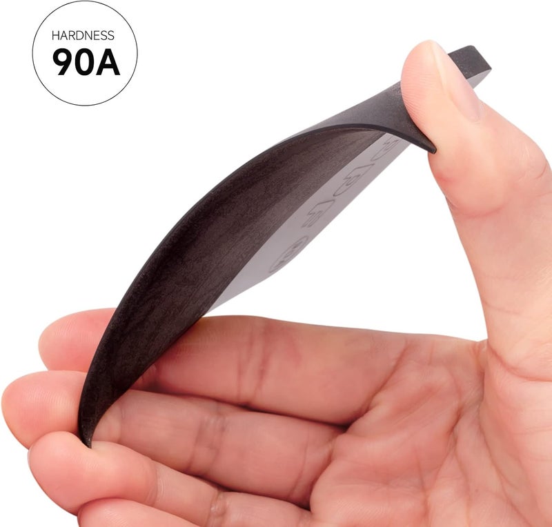 FOSHIO PPF Squeegee Vinyl Wrap Tool, 90A Hardness Anti-Scratch Rubber Scraper Soft TPU Mini Squeegee Window Tint Tool for Paint Protection Film, Squeegee for Window Cleaning (Black) - Image 4